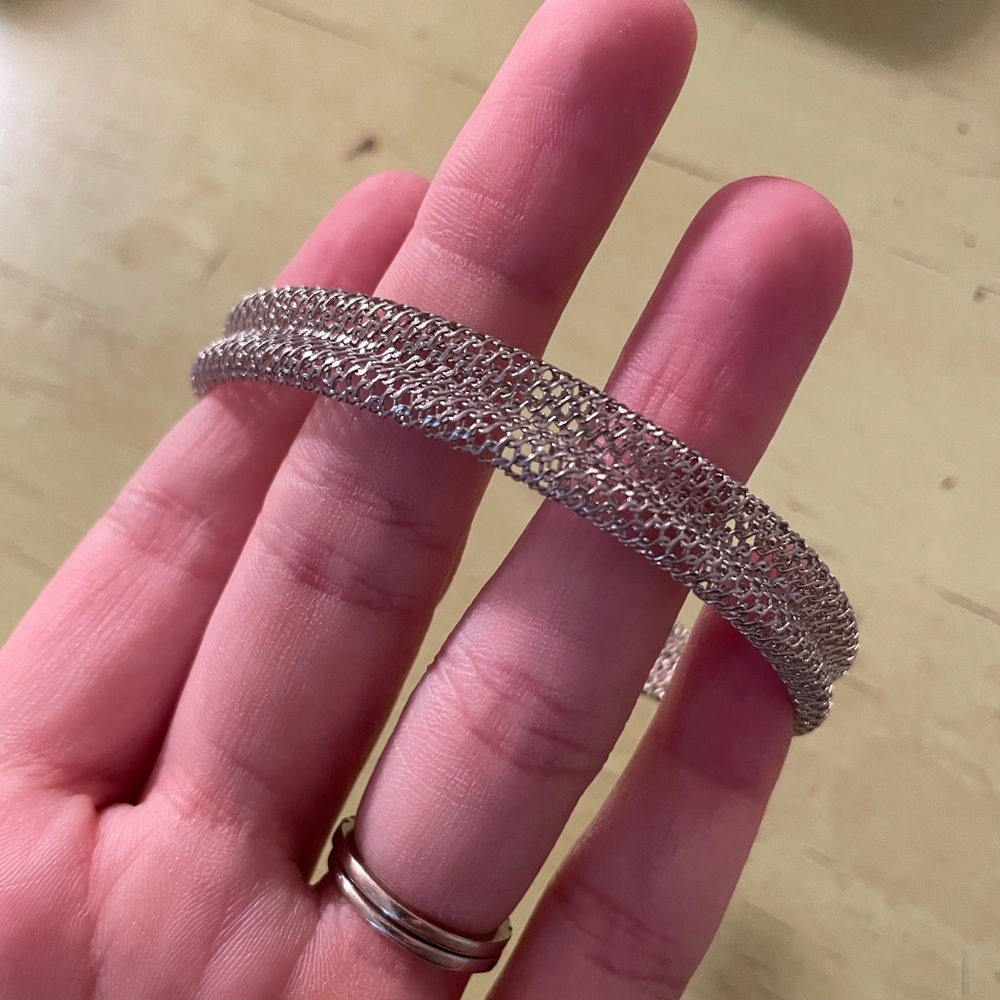 Sterling Silver Mesh Cuff